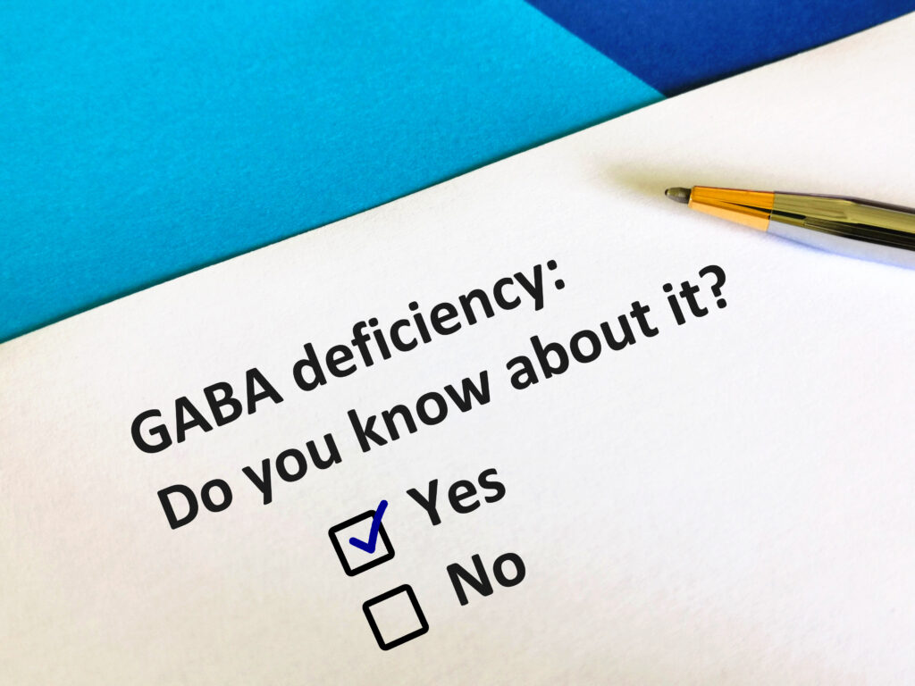 Do you know about GABA deficiency with checkbox marked yes